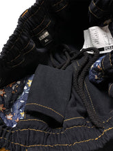 Load image into Gallery viewer, Televisistar VX1- Gold    Jet Black Denim Jeans Gold Stitching
