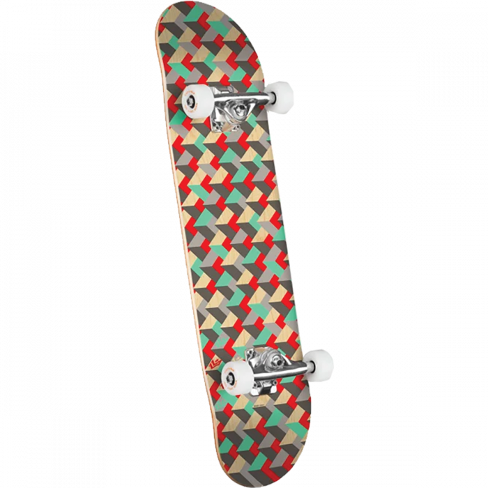 Mini Logo Pattern Grate Complete Skateboard 7.7