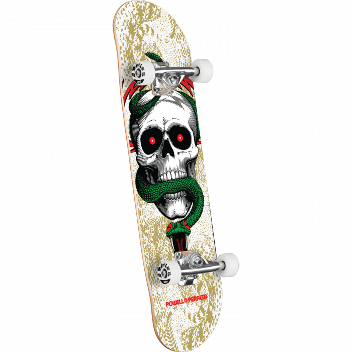Powell Peralta Skull and Snake White/ Metallic Gold 7.75 Complete