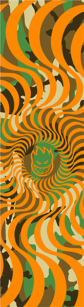 Spitfire Classic Swirl Orange Camo Griptape Sheet