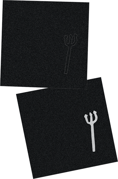 World Industries Pitch Fork Die Cut Griptape 3 Squares 10x11