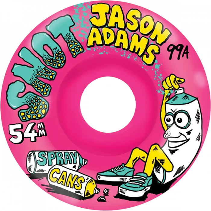Snot Wheels Adams Spray Cans 54mm 99a Pink