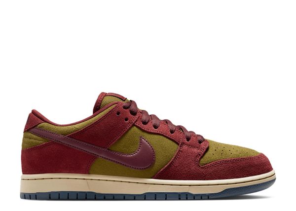NikeSB Dunk Low Pro Dart Team Red Olive Flake
