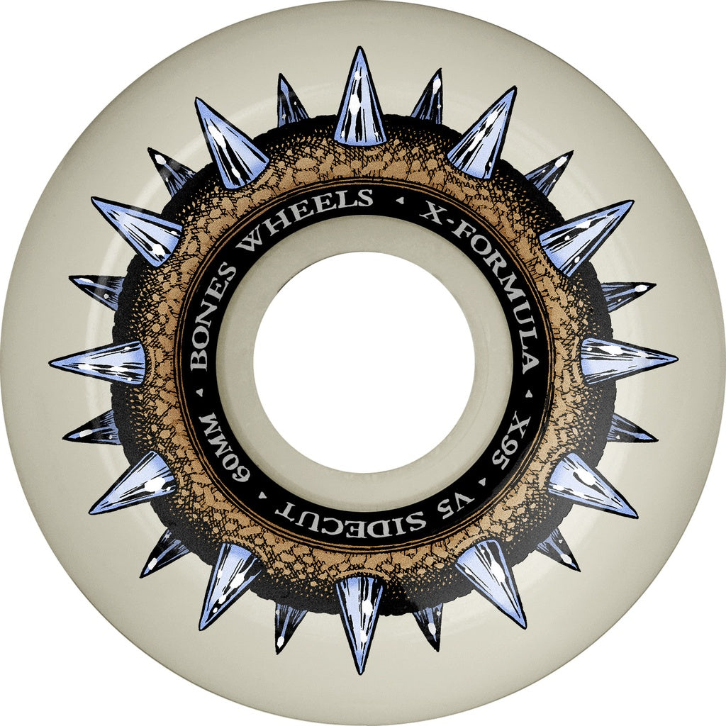 Bones X-Formula Street Cleats V5 Sidecut 60mm 95a Wheels