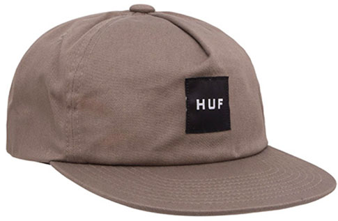 HUF Box Logo unstructured Snapback Cap - Brown