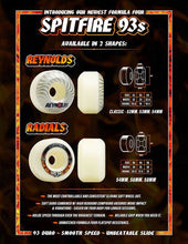 Load image into Gallery viewer, Spitfire Reynolds Formula Four 93a 52mm Classic Soft Sliders Wheels
