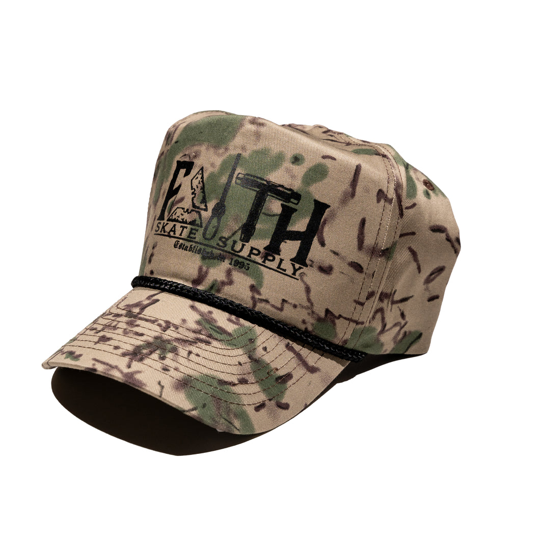 Faith Tools Logo Camo 5 Panel Hat