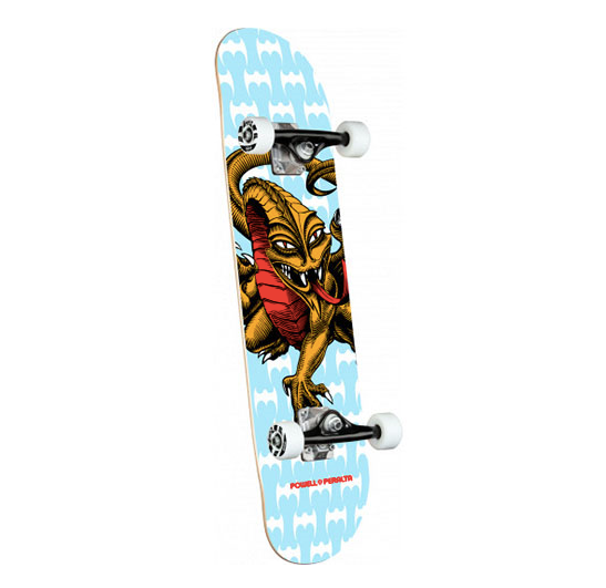 Powell Peralta Caballero One off Dragon Lt. Blue 7.75 Complete Skateboard