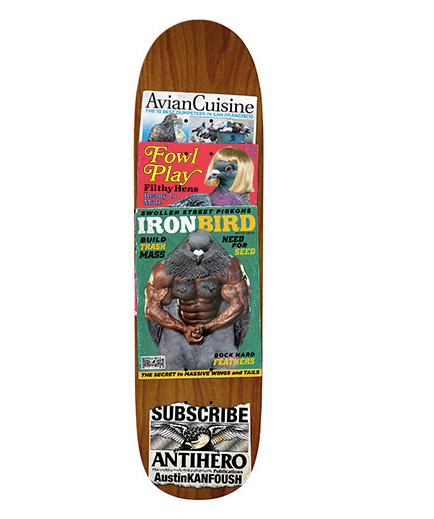 Antihero Kanfoush Pigeon Vision Shaped Deck 8.55