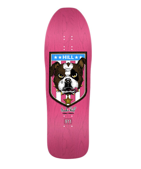 Powell Peralta Frankie Hill Bulldog Reissue Pink Stain Deck 10 x 31.5