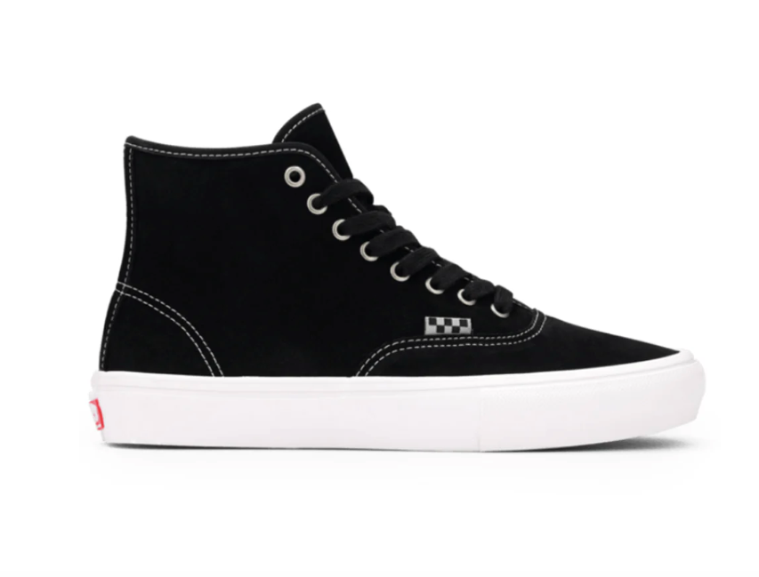 Vans Authentic Skate Hi Black/ White Suede Shoes