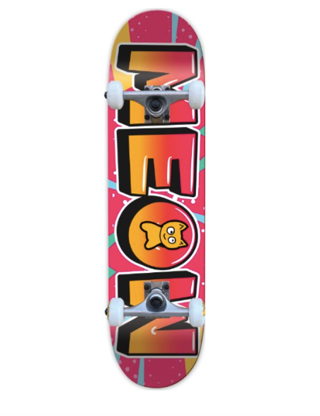 Meow Pop Pink Complete Skateboard 7.75