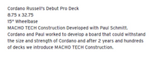 Load image into Gallery viewer, Toy Machine Cardano Russell Holy Spirit Macho Tech Deck 8.75
