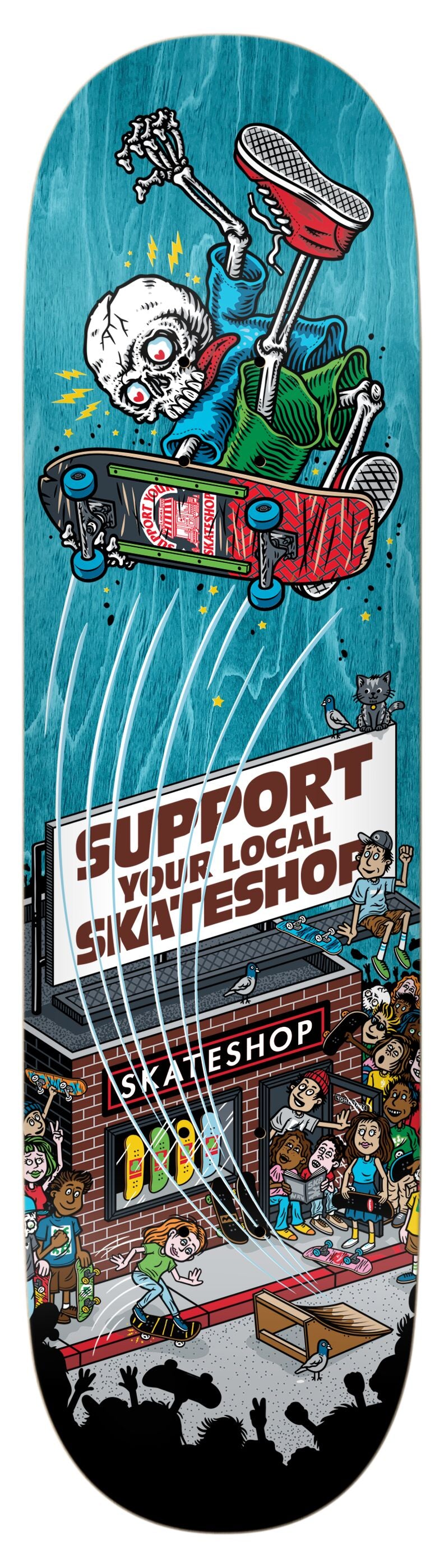 Skateshop Day 2025 Shopkeepers Deck by Todd Bratrud - 8.5