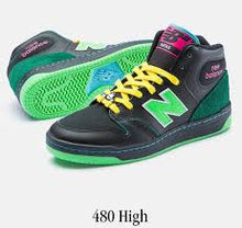 Load image into Gallery viewer, New Balance Numeric x Natas 480 Hi Top Black/ Green QS
