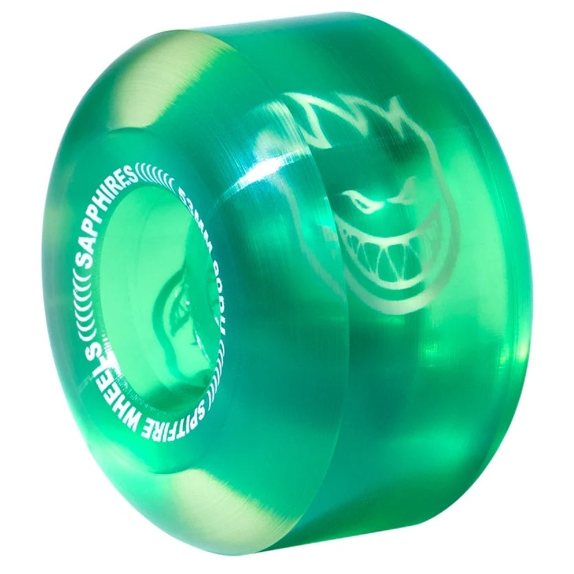 Spitfire 90D Sapphires Radial Clear/Green 53mm Wheels