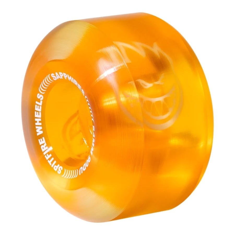 Spitfire 90D Sapphire Radial Clear/Orange 54mm Wheels