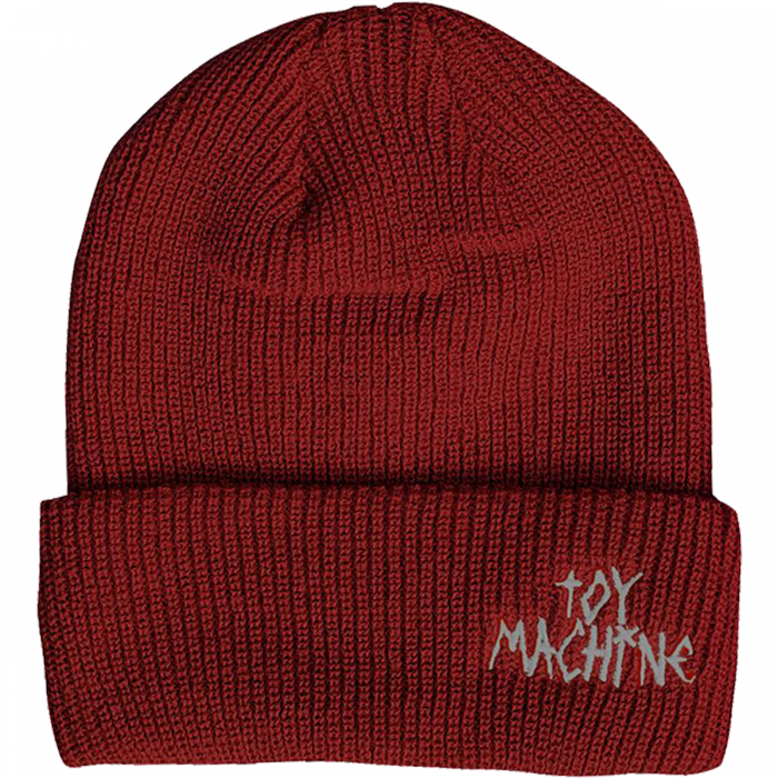Toy Machine Tape Logo Maroon Beanie