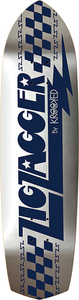 Krooked Zipzagger Black/Foil/Navy 8.63x32.3 Deck