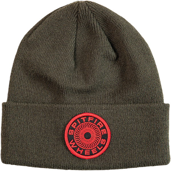 Spitfire Classic 87 Swirl Patch Beanie Olive