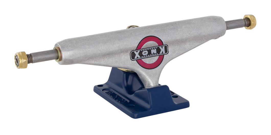 Independent Stage 11 Forged Hollow Knox Silver/Blue Trucks