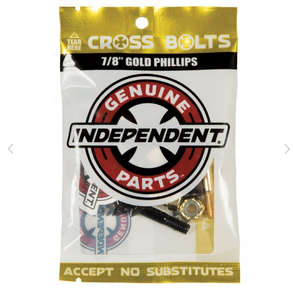 Independent 7/8inch Gold Phillips Bolts