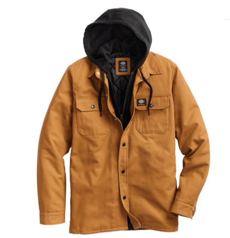 Dickies Skate Woven Insulated Shacket Hooded Duck Brown