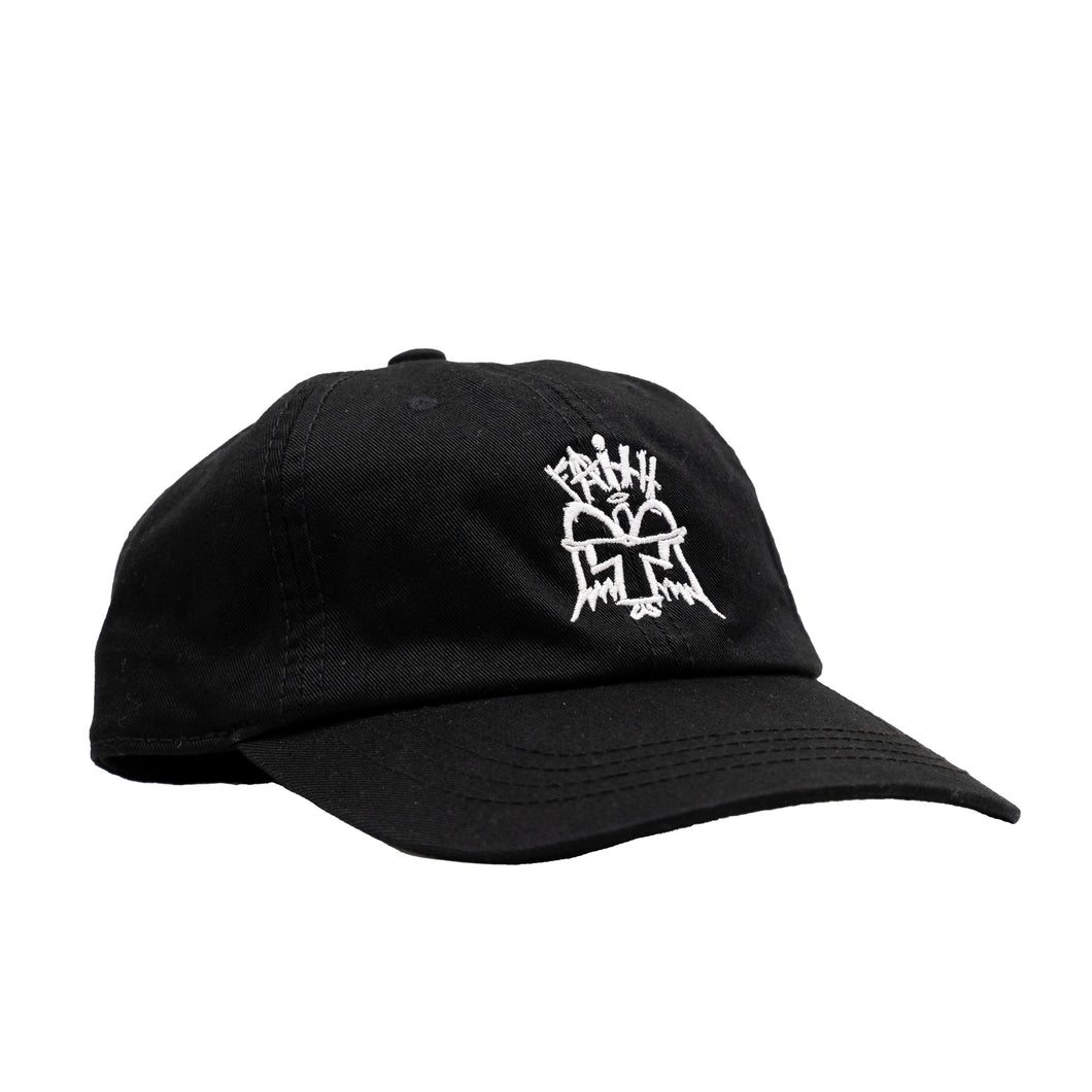 Faith O.G. Angel Unstructured 6 Panel Cap - Black