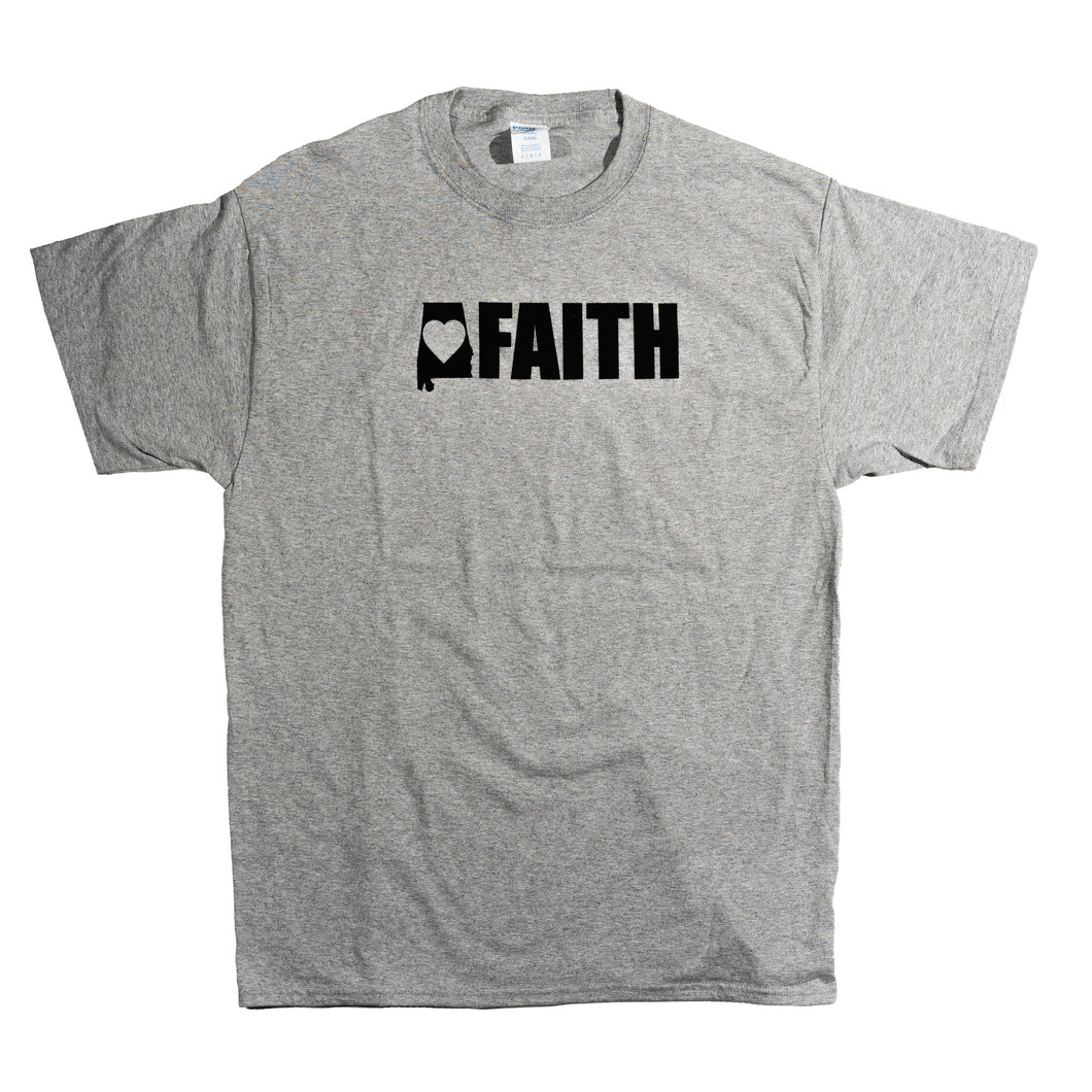 Faith Bold T-shirt - Ash Grey